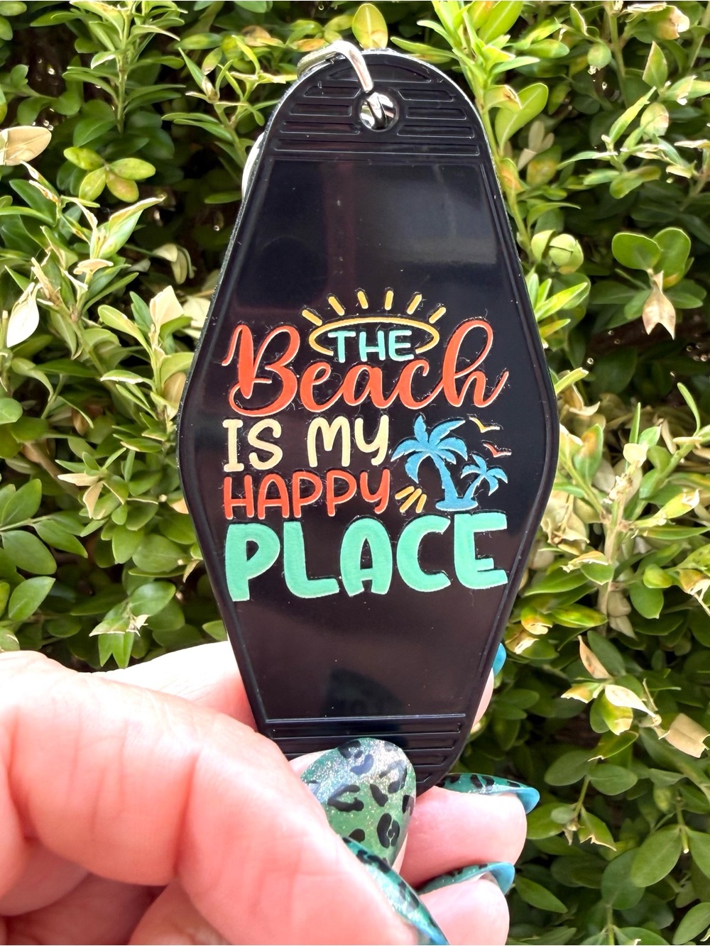 Vintage style motel key 3.5” keychain summer beach lovers gift idea